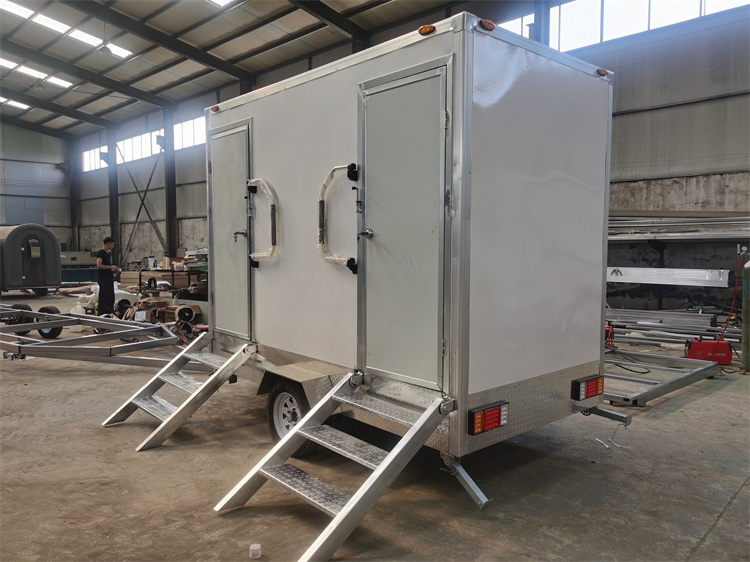 Brand new portable restroom trailer easy clearance and high quality closeouts toilet on wheels for sale