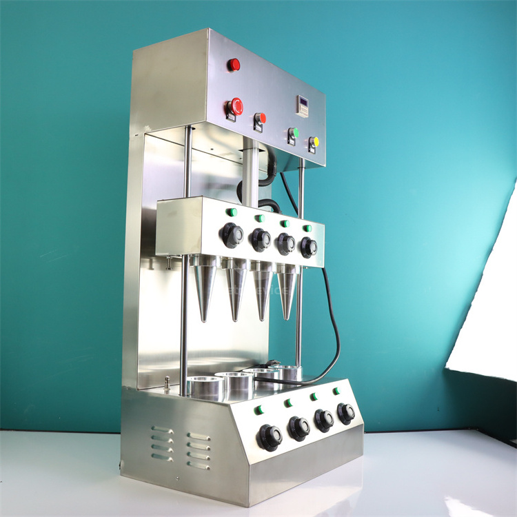 Stainless Steel Pizza Cone Machine For Sale / 2023 The Cheapest Price Pizza Cone Machine With 4 Molds