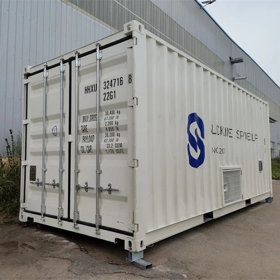 Large space container workshop converting a shipping container into a warehouse for sale