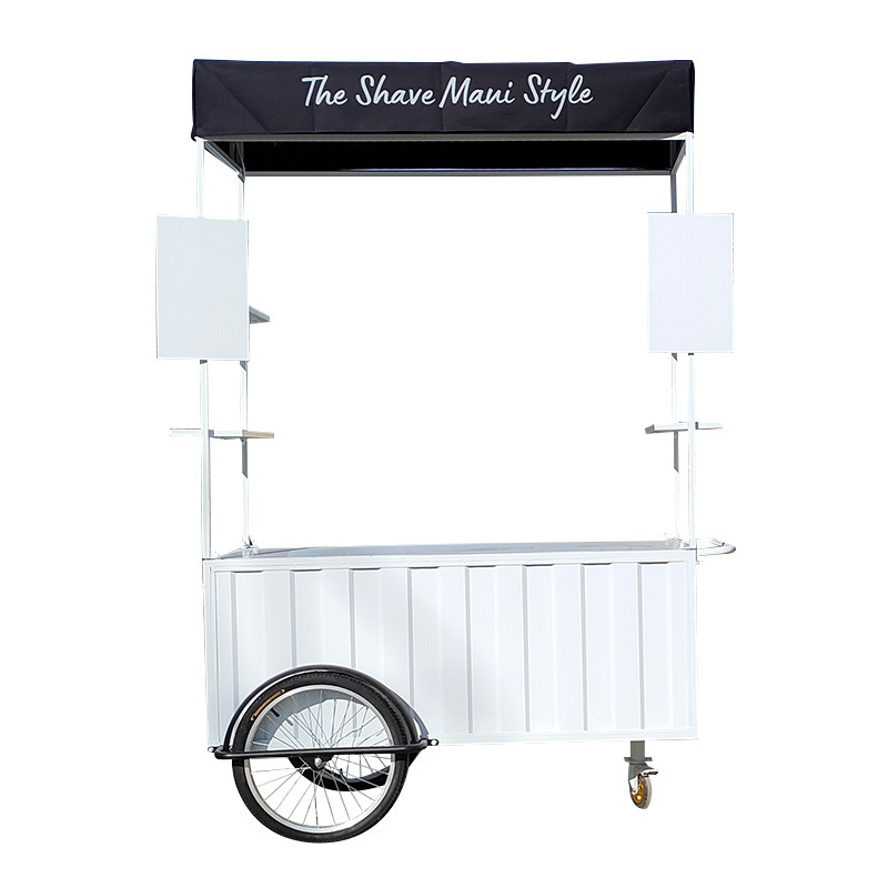 CE Cert Outdoor Sale Candy  Ice Cream Push Vending Carts art Outdoor Sale Candy Cart Mobile Kitchen Ice Cream For Sale