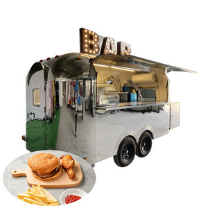 Factory Supply Airstream Bus Food Truck Mobile Crepe Trailer/Street Food Vending Truck/Customized Food Truck Equipment