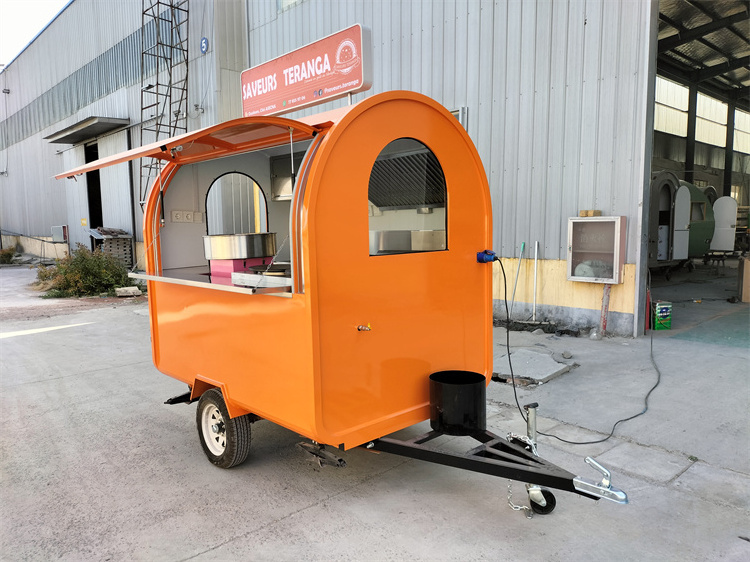 New Product Tricycle Truck Trolley Solar Cart Mobile Food Kiosk Catering Trailer Lemonade Kiosk