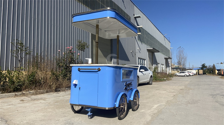 Autumn Popular Street Application Gelato Cart Italian Ice Cream Push Carts for Sale Used