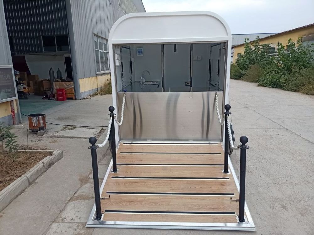 Shop trailer tow vehicle mobile container horse cart outdoor vending 7ft mini bar drinks trolley cart horse trailer coffee bar