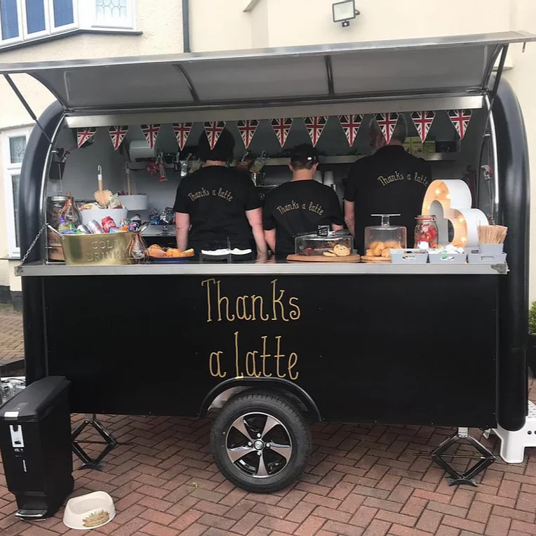 Vietnam hot dog churros cart with ice cream Shop 2023 Belgium Crepe Trailer