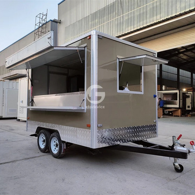 2023 Customized Color Street Food Trailer Hot Dog Cart Ice Cream Juice Bar Mobile Restaurant Food Pickup Truck