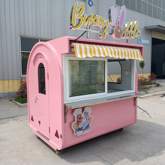 Hot Selling China Mobile Food Cart Street Food Kiosk For Ice Cream Kiosk For Drink