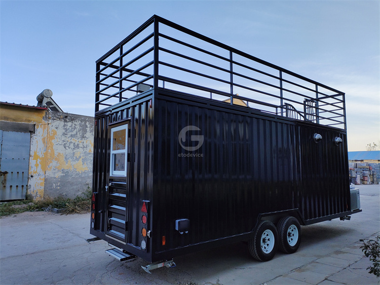 Concession Customized Country Mobile Food Trailer Street Concession Food Trailer Double Decker Coffee Trailer For Sale