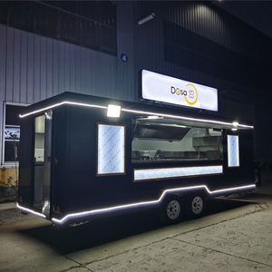 Fully equipped food truck for vending on street customized food concession trailers for sale