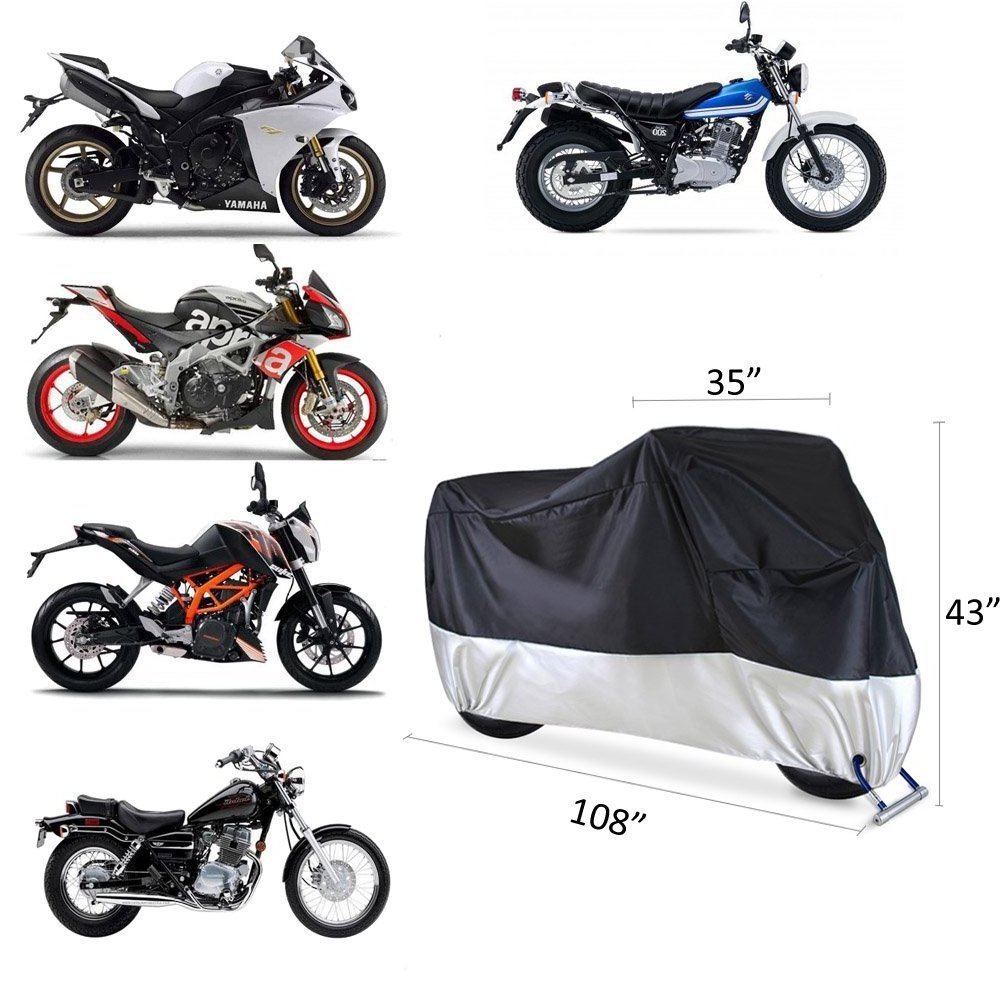 Universal Waterproof Sun UV Protection Motorbike Cover Protection Motorcycle Bicycle Oxford Cover With Lock Holes Tear-Proof