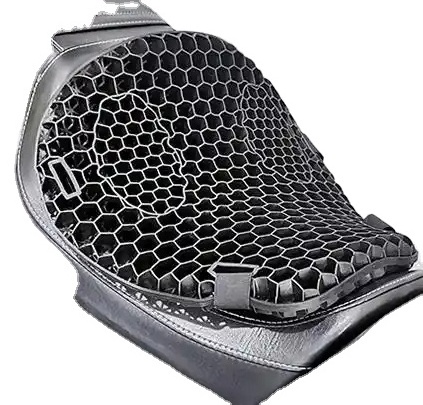 Motorcycle Honeycomb Gel Seat Cushion 3D Mesh Fabric Comfort Autobike Decompression Cover Shock Absorbing Relief Cushions