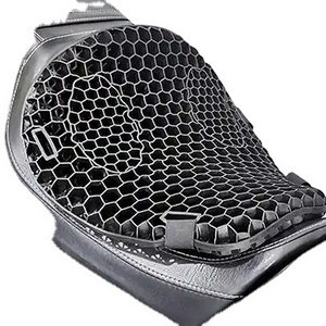 Motorcycle Honeycomb Gel Seat Cushion 3D Mesh Fabric Comfort Autobike Decompression Cover Shock Absorbing Relief Cushions