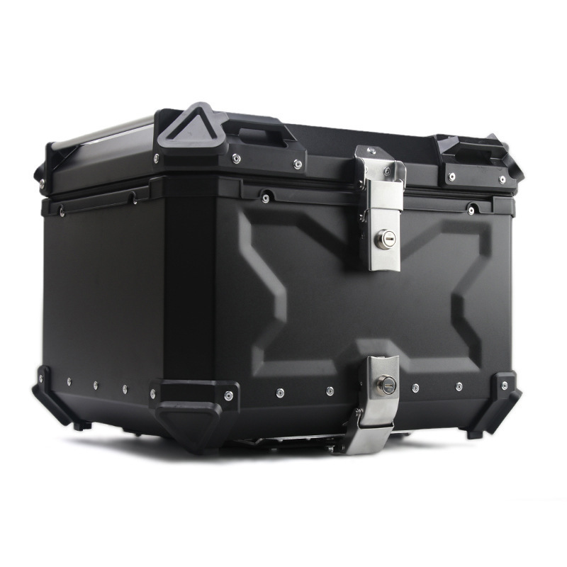 45L Universal Motorcycle Aluminum Rear Trunk Luggage Case Waterproof Tail Box Storage Box For BMW R1250GS F750G S1200gs adv