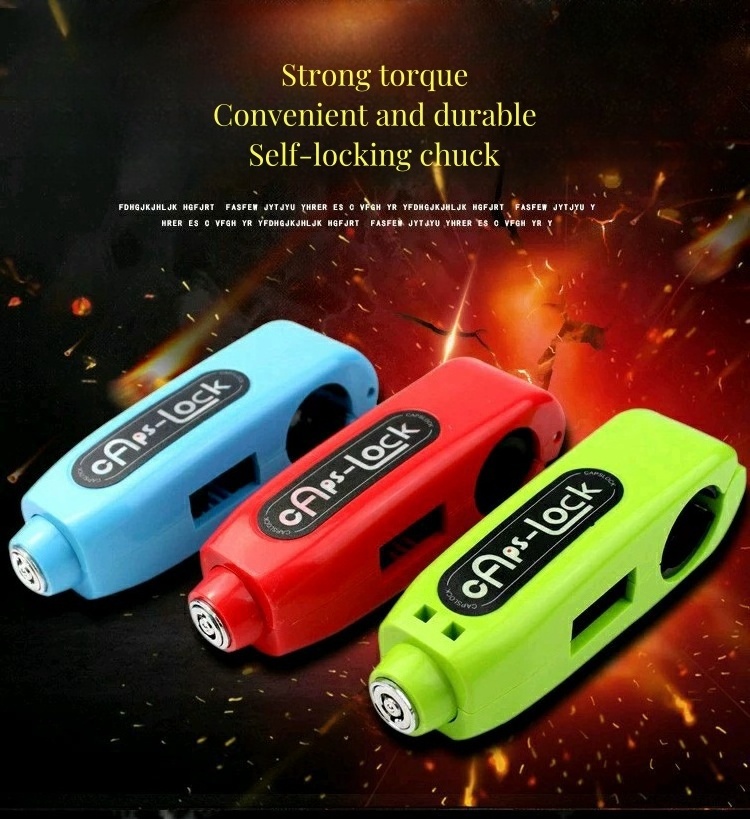 Universal Motorcycle Lock Scooter Handlebar Safety Lock Brake Throttle Grip Anti Theft Protection Security Lock