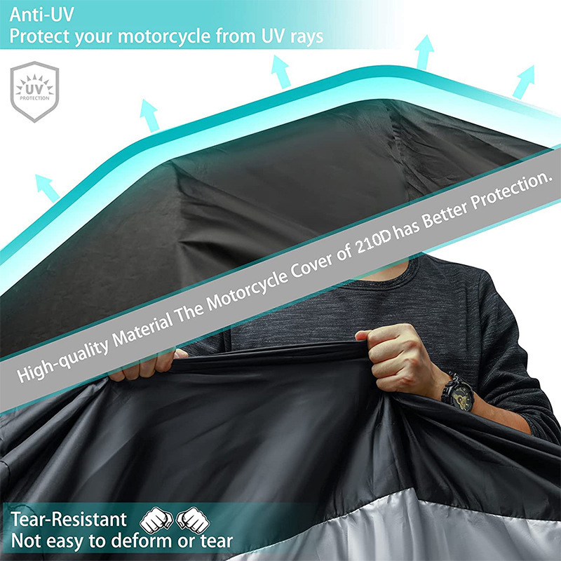 Universal Waterproof Sun UV Protection Motorbike Cover Protection Motorcycle Bicycle Oxford Cover With Lock Holes Tear-Proof