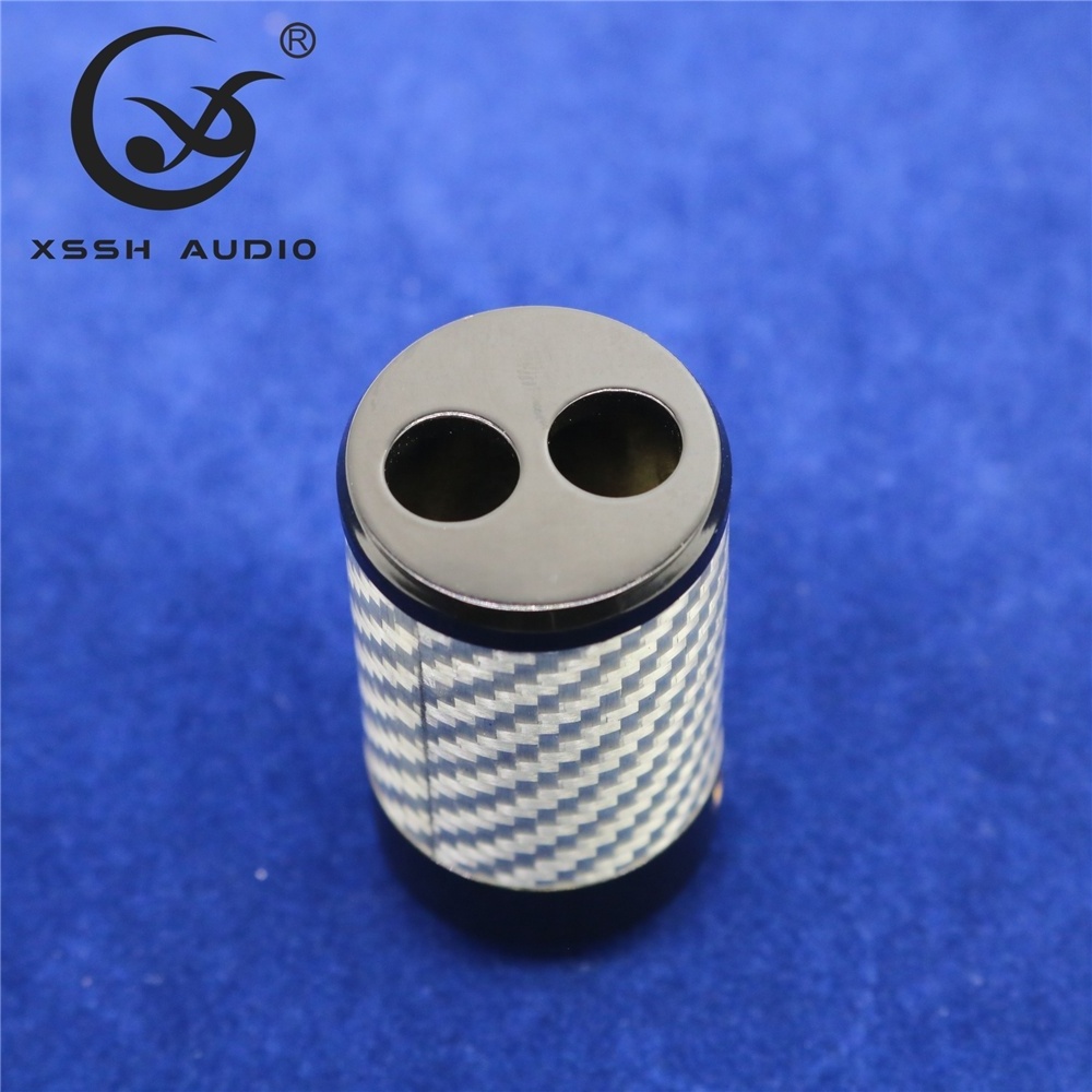 Speaker Line Power Wire Pants Boots YIVO XSSH Audio Hi-end DIY HIFI System Carbon Fiber Coaxial 14mm 16mm 19mm Cable Y Splitter