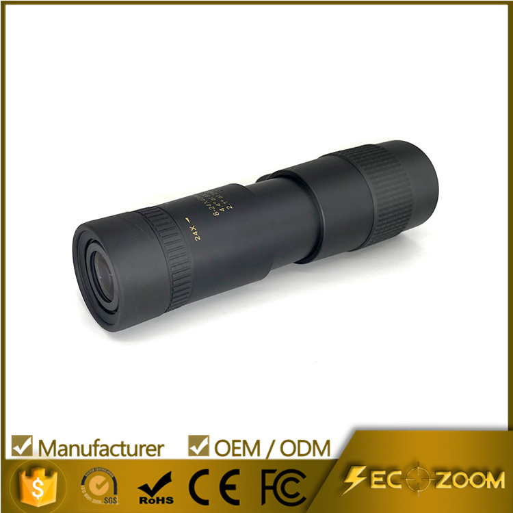 Secozoom Long Distance HD Zoom 8-24x40 Monocular Telescope for Adults