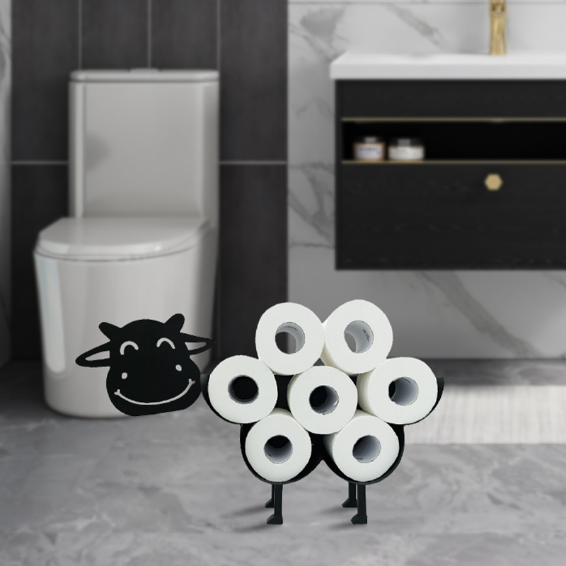 Animal Tissue Rack Free Standing Metal Toilet Paper  rack Toilet Roll Holder