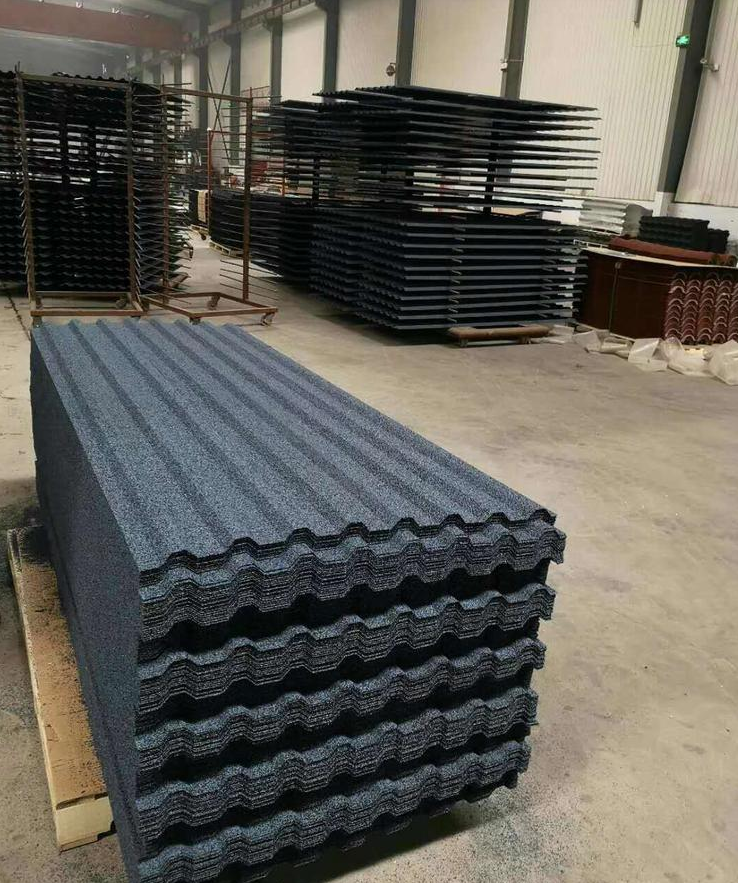 Building Materials stone coated metal roof tile stone tile colored stone tile from china high quality hot sale