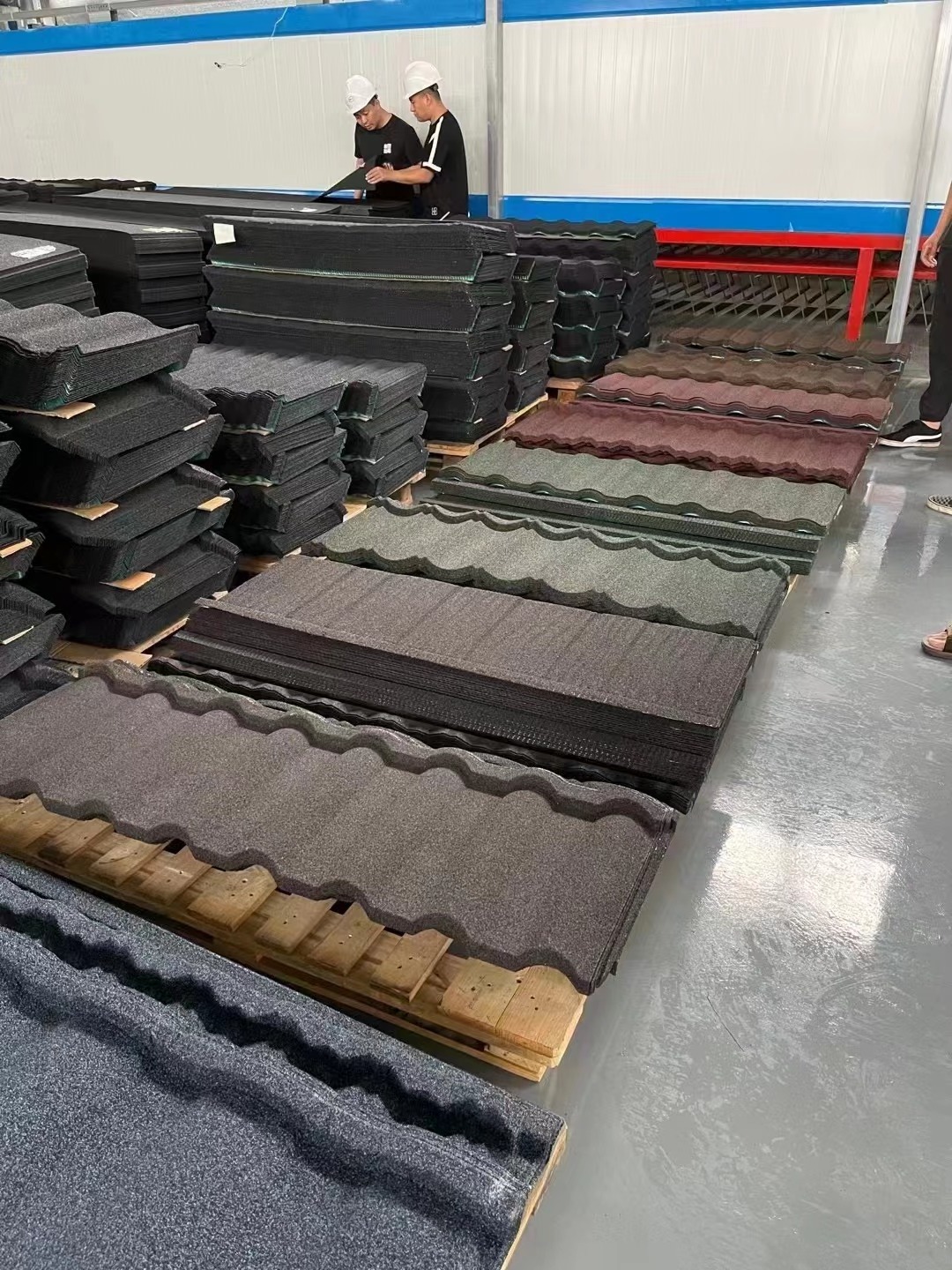 Building Materials stone coated metal roof tile stone tile colored stone tile from china high quality hot sale