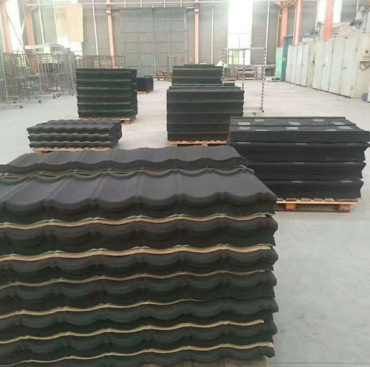 Building Materials stone coated metal roof tile stone tile colored stone tile from china high quality hot sale