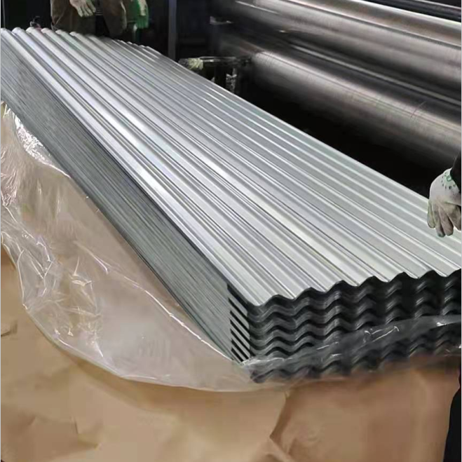 Prime Hot Dip Zinc Aluminium Corrugated GL Steel Sheet Price Metal Iron GI Galvanized Roof Tile Sheet For House