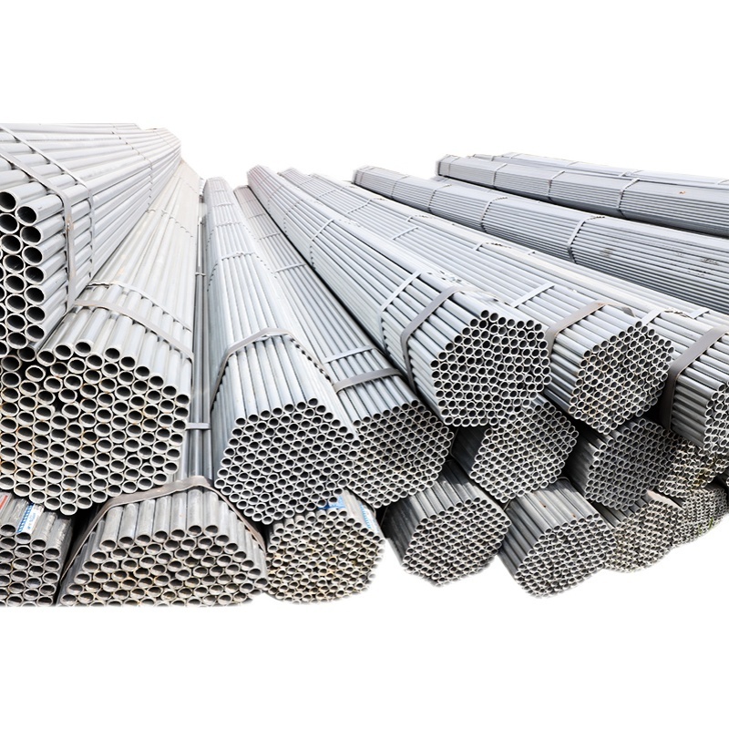 ASTM A53 550g zinc thickness hot dipped galvanized ERW welded steel pipes from Tianjin China