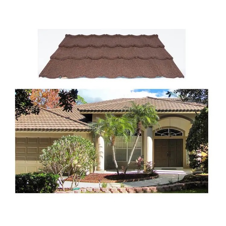 Lightweight solar panel roof tiles Chinese products building roofing material stone coated metal roof tiles