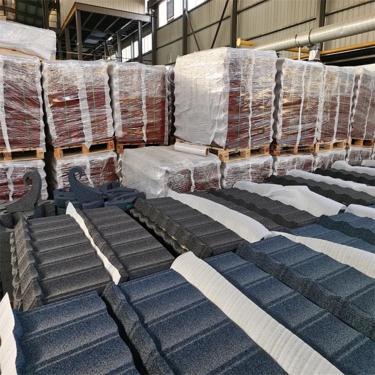 Colour stone coated metal roof tiles ibr roofing sheet 0.4mm thickness sheet for roof from china factory price