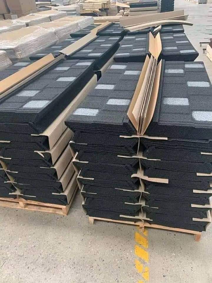 Factory Direct Supply Stone Coated Steel Roofing Tile Eurotile Toiture Tuiles Shingle Stone Coated Metal Roof Tiles