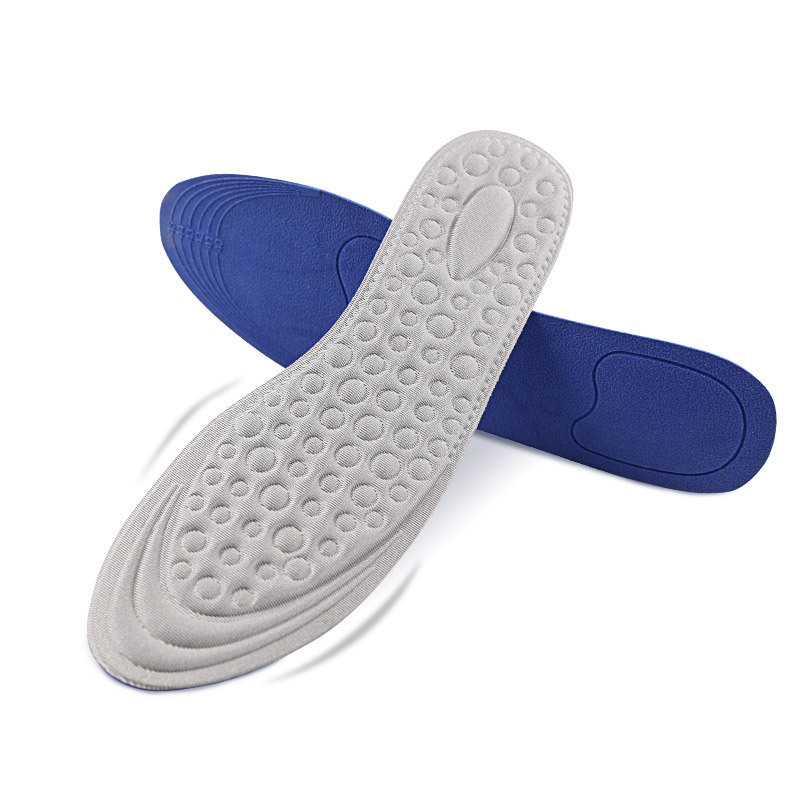 Hot sweat absorbing breathable and shock absorbing insoles Raised point massage design can cut size sports running insole