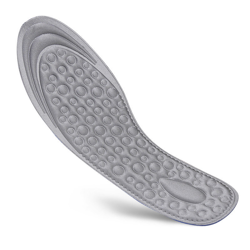 Hot sweat absorbing breathable and shock absorbing insoles Raised point massage design can cut size sports running insole