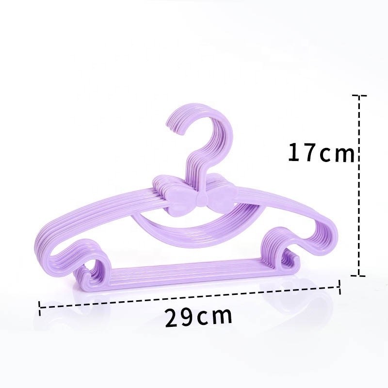 Hot sell baby children hangers racks plastic clothing hanger plastic bag cloth scarf sock hanky rack for closet