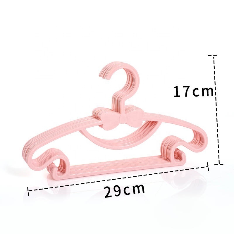 Hot sell baby children hangers racks plastic clothing hanger plastic bag cloth scarf sock hanky rack for closet