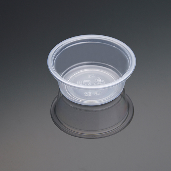 60ml 100ml 120ml 150ml 2oz 3.25oz 4oz 5.5oz clear red black PP disposable plastic food container with lids takeaway sauce cups