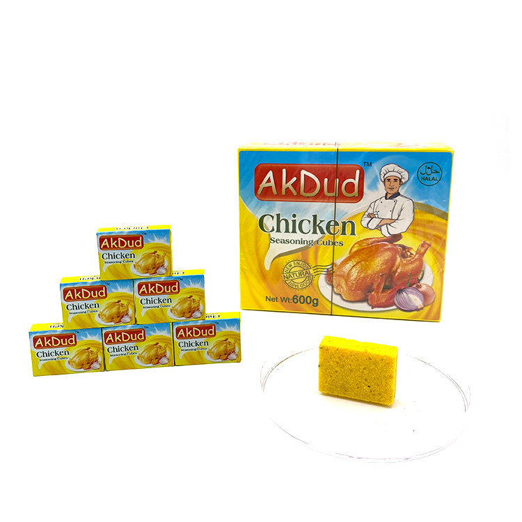 AkDud Reliable Quality Wholesale Low Salt Shrimp Cube Powder Seasoning Cubes food seasoning spices Chicken Seasoning