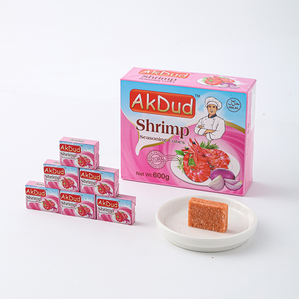 OEM Supply High Quality Chicken Beef Shrimp Bouillon Spicy Cubes Make Delicious Soup  For Cooking