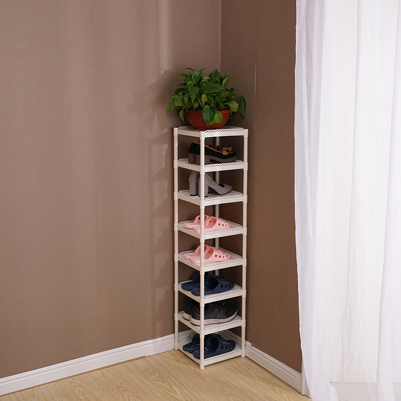 Storage Shelf Display Adjustable Modern Design Shoe Organizer 9 Tier Stackable Shoe Rack