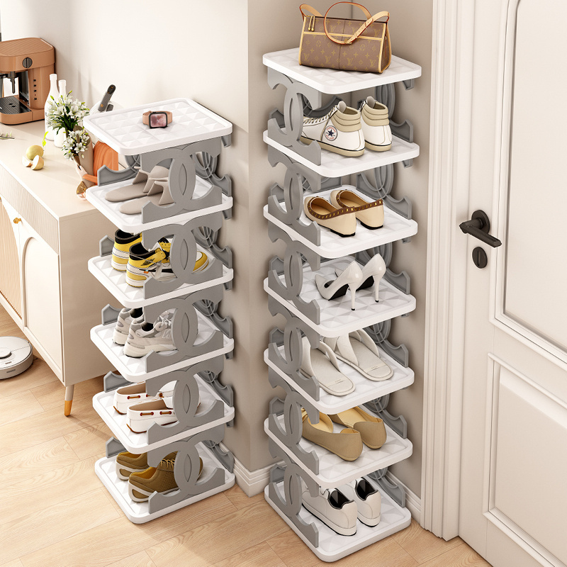 Shoe Storage Cabinet Space Saving Convenient Small Shoe Racks Cupboards Plastic shoes display rack