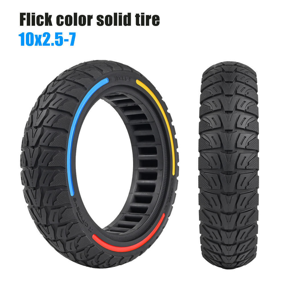 10inch off-road Explosion-Proof  Rubber solid tire for xiaomi scooter 4/4Pro