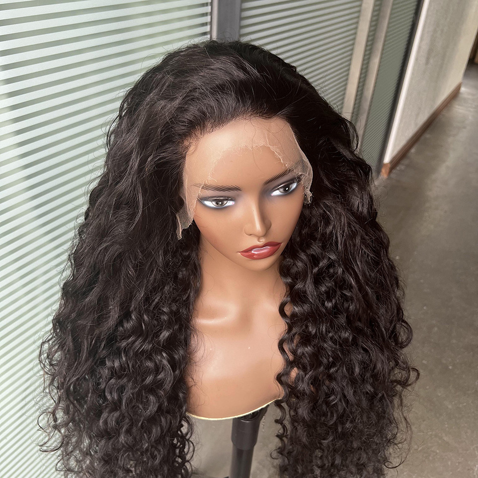 Water Wave Cuticle Aligned Hair Full Frontal Lace Wigs Wholesale 200 Density 13X4 HD Vietnamese Human Hair Lace Front Wig Vendor