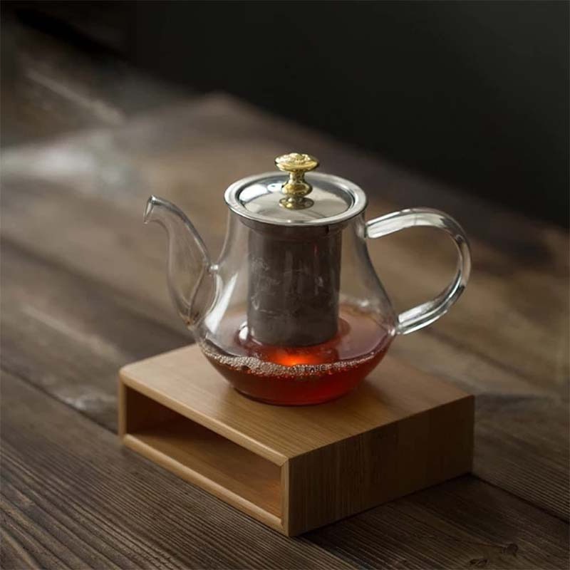 Tea Warmer Teaware Accessories Household Bamboo Teapot Heating Warmer Base wax melt burner