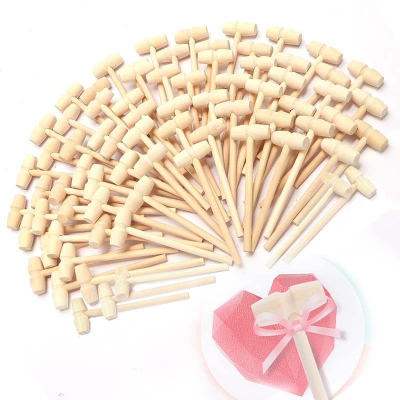 Kitchen accessories Breakable Heart Hammer Small Wooden Mallet Kids Hammer Wood Mini Wooden Hammer