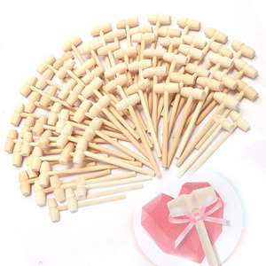 Kitchen accessories Breakable Heart Hammer Small Wooden Mallet Kids Hammer Wood Mini Wooden Hammer