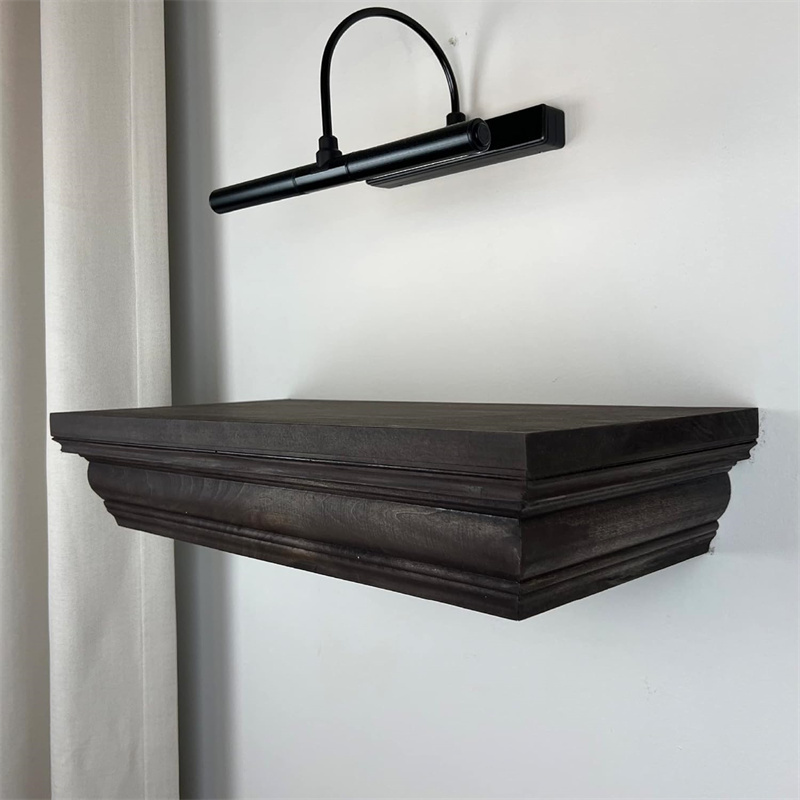 Multifunctional Display Stand Concealment Shelf Hidden Trap Door with RFID Lock Natural Wood for Home and Office