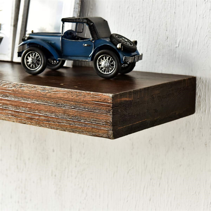 Deep Floating Shelves Rustic Wall Shelf Wall Mounted Wooden Shelves Interior Decorator Display Storage