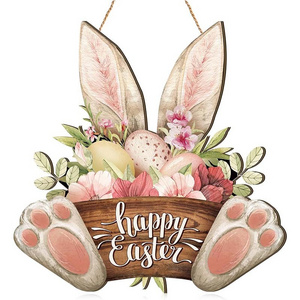 wall decor easter bunny eucalyptu wreath ramadan front door wooden white fork spoon welcome sign letter home wall decor