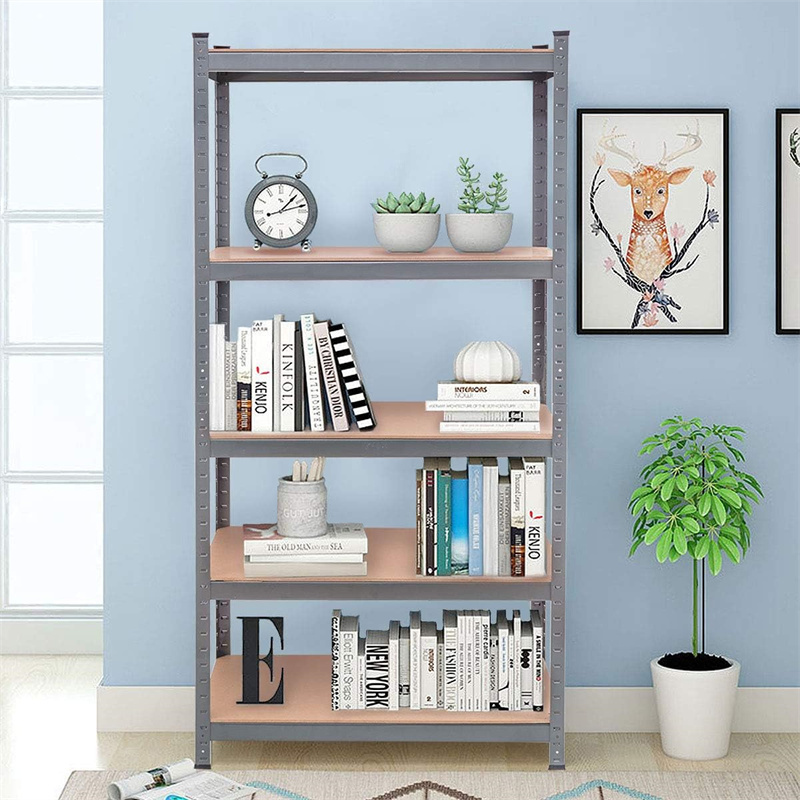 Storage Shelves Heavy Duty Steel Frame 5 Tier Garage Shelf Metal Multi Use Storage Shelving Unit for Home Garage