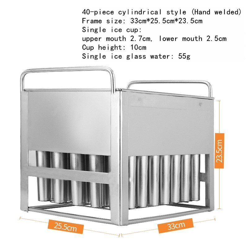 Popsicel mold big capacity Ice Cream Mold Stainless Steel ice cream use ice lolly molds With Full Equipments