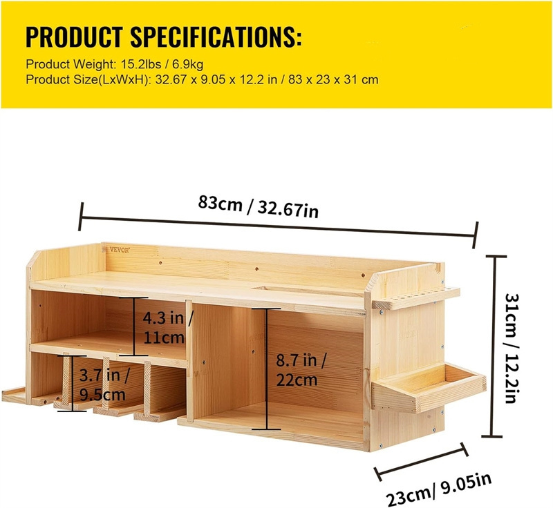 Power Tool Organizer Wall Mount Drill Holder Hanging Slots Drill Charging Station Cordless Drill Storage